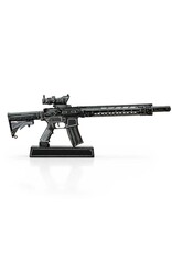 GOAT GUN GOAAR-BLACK-CEL  AR-15 BLACK WITH WHITE CEL SHADE DIECAST 1:3 SCALE MODEL