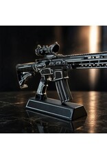 GOAT GUN GOAAR-BLACK-CEL  AR-15 BLACK WITH WHITE CEL SHADE DIECAST 1:3 SCALE MODEL