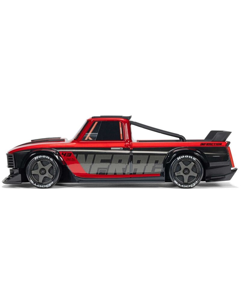 ARRMA ***PRE-ORDER*** ARA2315ST1  1/12 INFRACTION GROM 3S 4X4 RTR BRUSHLESS ALL-ROAD STREET BASH (BATTERY & CHARGER INCLUDED), RED/BLACK