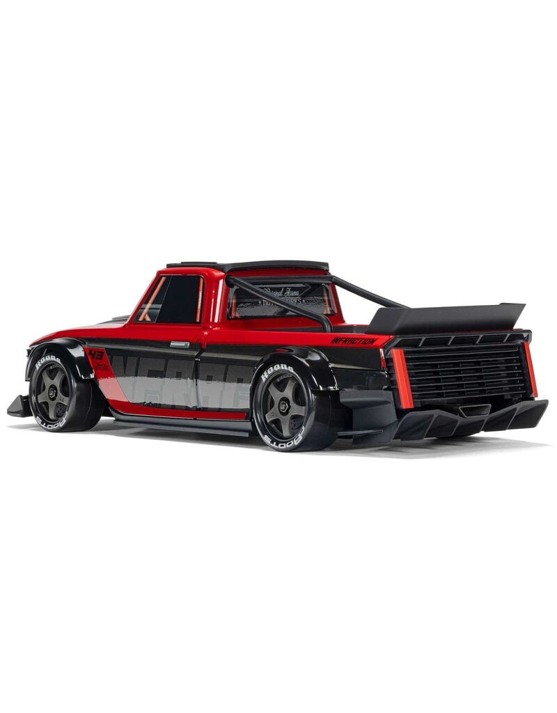 ARRMA ***PRE-ORDER*** ARA2315ST1  1/12 INFRACTION GROM 3S 4X4 RTR BRUSHLESS ALL-ROAD STREET BASH (BATTERY & CHARGER INCLUDED), RED/BLACK