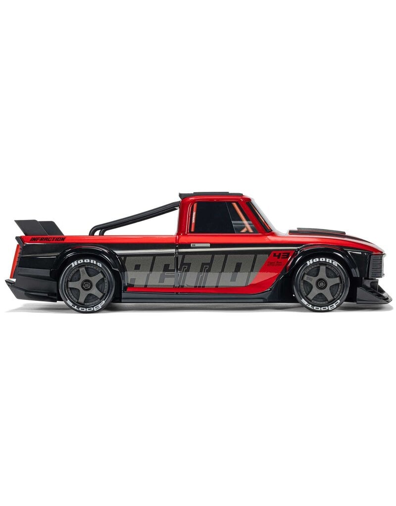 ARRMA ***PRE-ORDER*** ARA2315ST1  1/12 INFRACTION GROM 3S 4X4 RTR BRUSHLESS ALL-ROAD STREET BASH (BATTERY & CHARGER INCLUDED), RED/BLACK