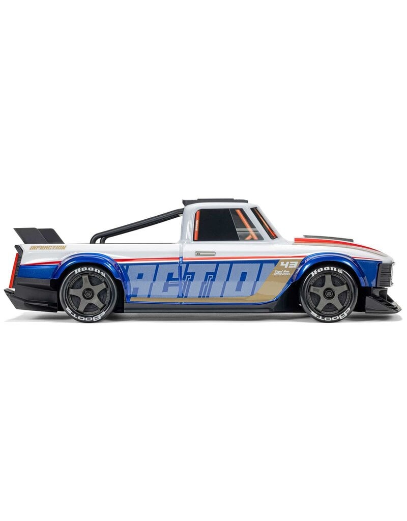 ARRMA ***PRE-ORDER*** ARA2315T1 1/12 INFRACTION GROM 3S 4X4 RTR BRUSHLESS ALL-ROAD STREET BASH, WHITE/BLUE