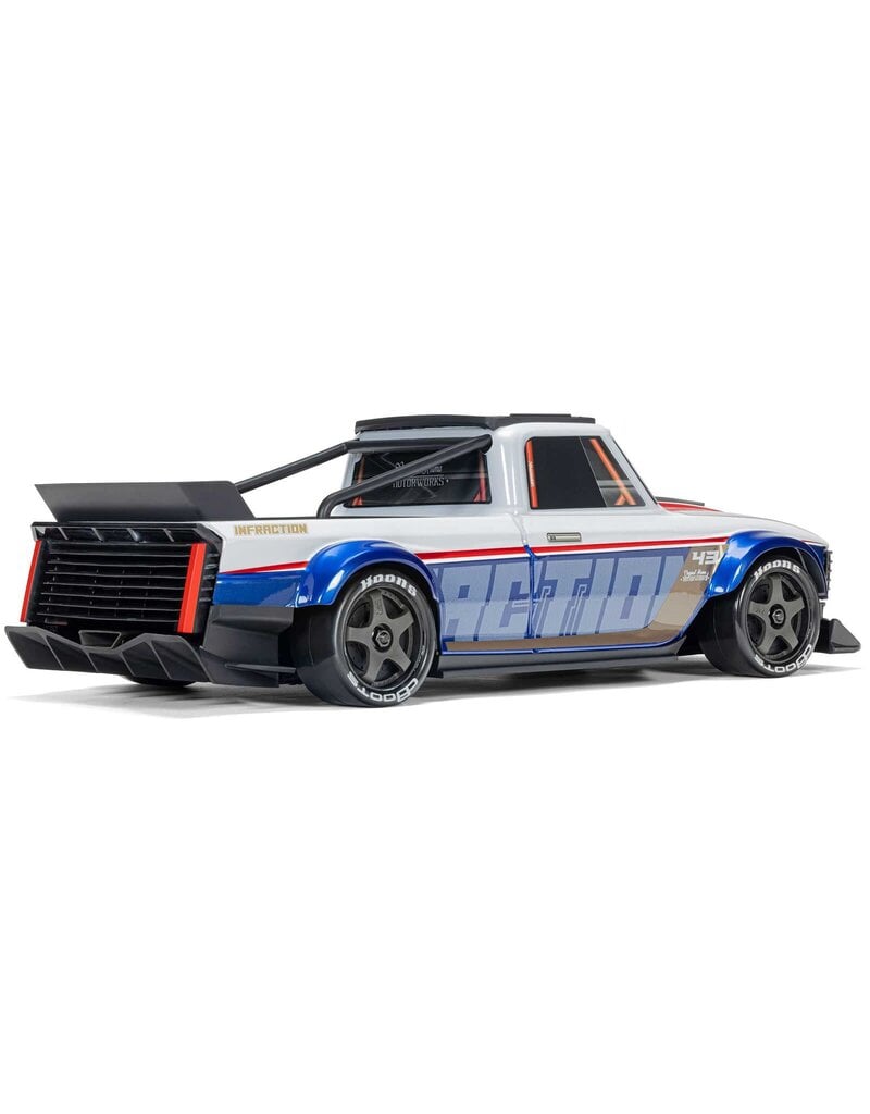ARRMA ***PRE-ORDER*** ARA2315T1 1/12 INFRACTION GROM 3S 4X4 RTR BRUSHLESS ALL-ROAD STREET BASH, WHITE/BLUE