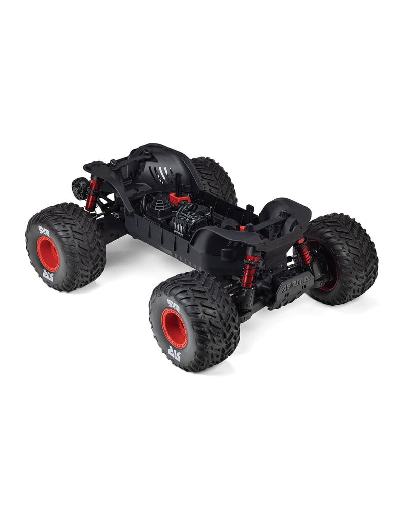 ARRMA ***PRE-ORDER*** ARA4437T1 1/8 QUAKE 4S DSC 4X4 RTR BRUSHLESS MONSTER TRUCK , BLACK/RED
