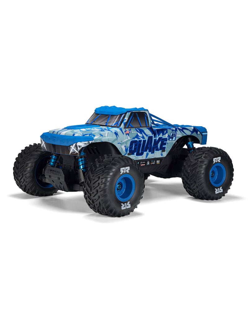 ARRMA ***PRE-ORDER*** ARA4437T2  1/8 QUAKE 4S DSC 4X4 RTR BRUSHLESS MONSTER TRUCK , WHITE/BLUE
