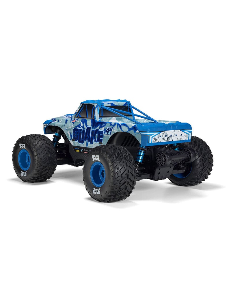 ARRMA ***PRE-ORDER*** ARA4437T2  1/8 QUAKE 4S DSC 4X4 RTR BRUSHLESS MONSTER TRUCK , WHITE/BLUE