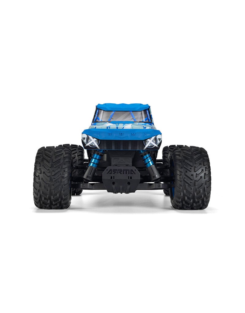 ARRMA ***PRE-ORDER*** ARA4437T2  1/8 QUAKE 4S DSC 4X4 RTR BRUSHLESS MONSTER TRUCK , WHITE/BLUE
