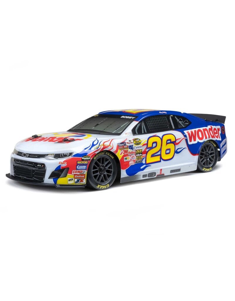 LOSI ***PRE-ORDER*** LOSF1122626  1/12 NASCAR RC RACE CAR RICKY BOBBY NO. 26 2026 WONDER BREAD CHEVROLET ZL1 2S AWD RTR