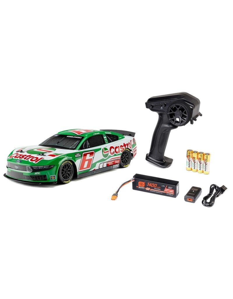 LOSI ***PRE-ORDER*** LOS1122606 1/12 NASCAR RC RACE CAR BRAD KESELOWSKI NO. 6 2026 CASTROL FORD MUSTANG 2S AWD RTR