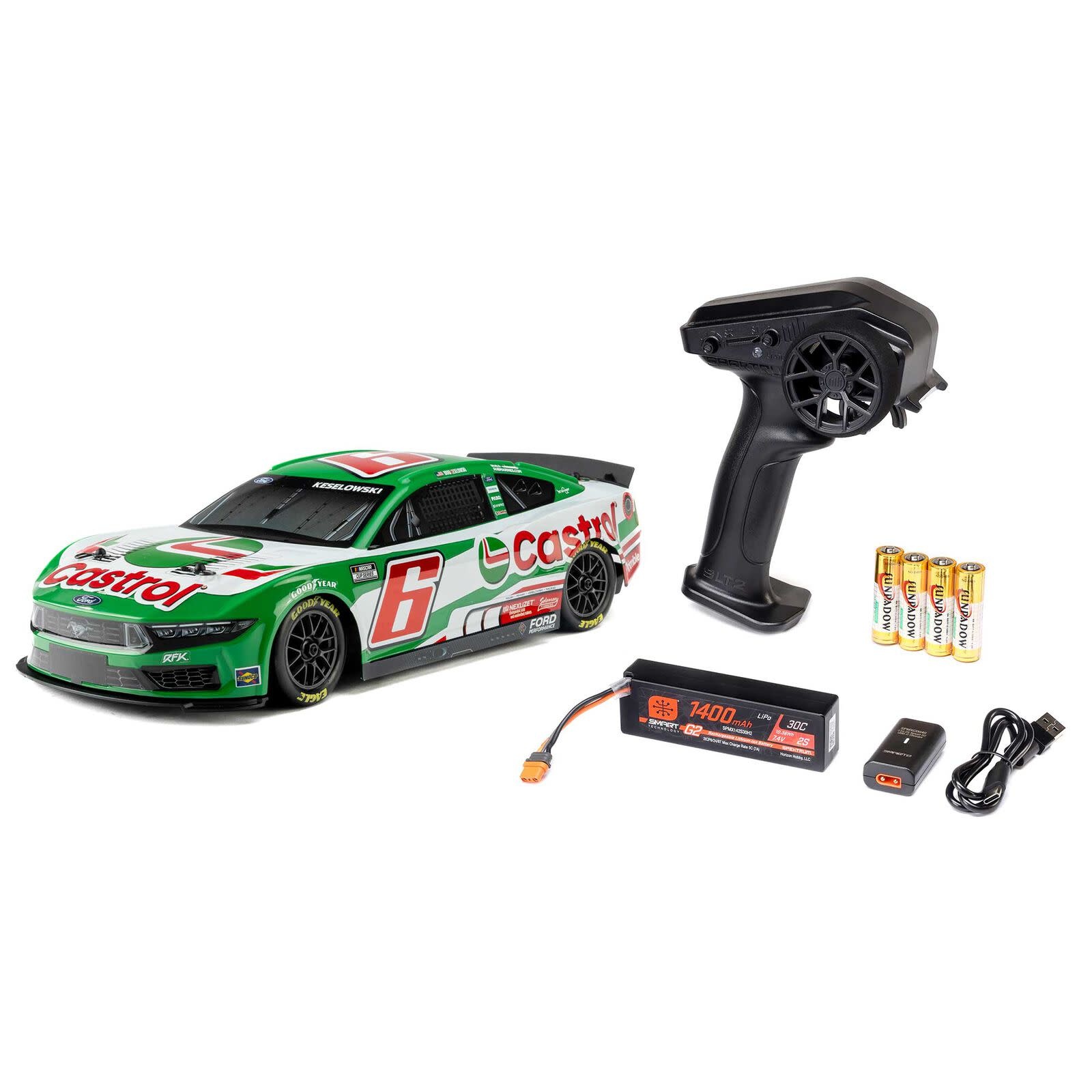 LOS1122606 1/12 NASCAR RC RACE CAR BRAD KESELOWSKI NO. 6 2026
