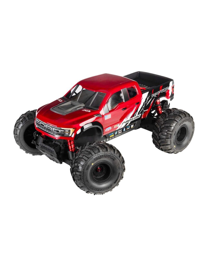 PROLINE RACING ***PRE-ORDER*** PRO372217 PRE-CUT 2022 FORD RAPTOR CLEAR BODY: ARRMA QUAKE 4S
