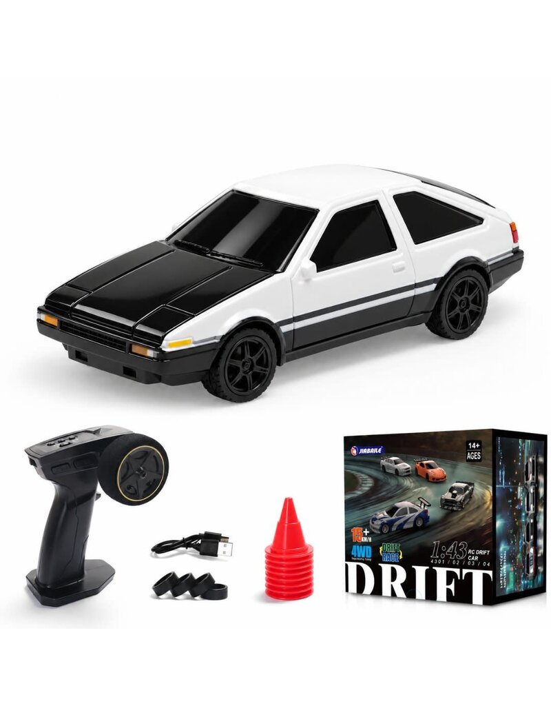 JIABAILE JBE13350 1/43 SCALE DRIFY CAR GYROSCOPE SILVER