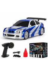 JIABAILE JBE13330 1/43 SCALE DRIFT CAR W/ GYRO WHITE/BLUE
