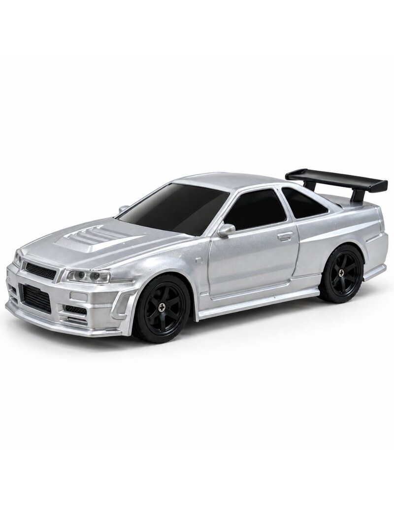 JIABAILE JBE13340 1/43 SCALE DRIFT CAR W/ GYRO SILVER