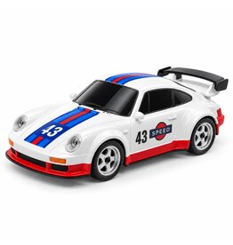 JIABAILE JBE13345 1/43 SCALE DRIFT CAR W/ GYRO WHITE RED