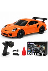 JIABAILE JBE13335 1/43 SCALE DRIFT CAR W/ GYRO ORANGE