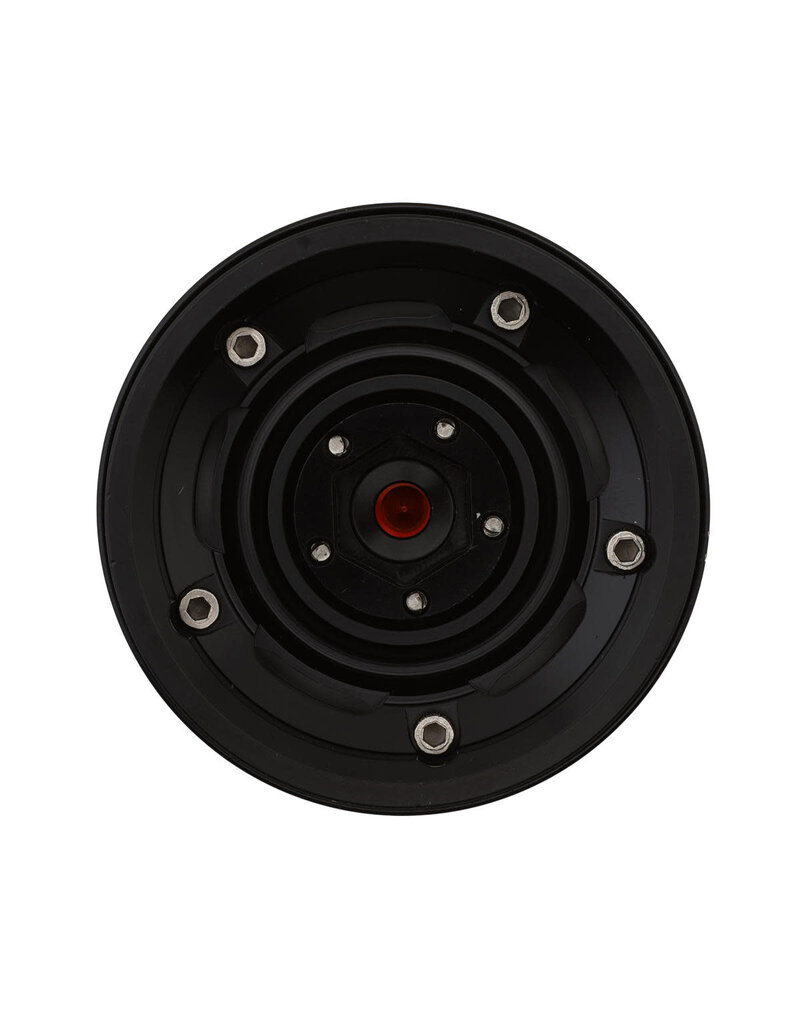 TREAL TRLX004Y9TCMB 1.9" ALUMINUM RETRO-STYLE VINTAGE WAGON CRAWLER BEADLOCK WHEELS (134G) (BLACK) (4)