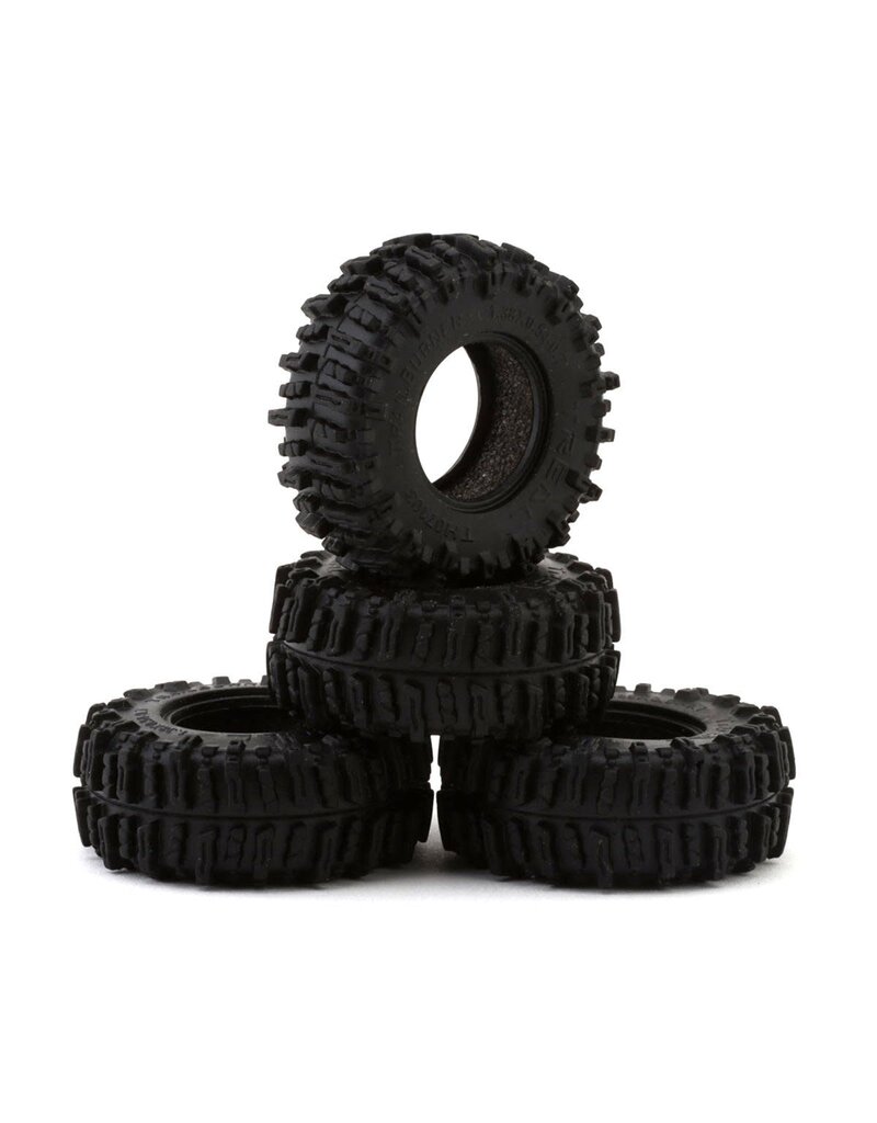 TREAL TRLX0055J1LSH  0.7" TRAILBURNER MUDVORTEX MICRO ROCK CRAWLER TIRES (4) (SCX30/ASCENT-32)