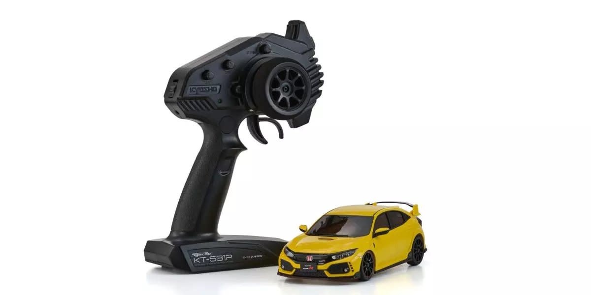 KYO32661 MINI-Z AWD HONDA CIVIC TYPE R SUNLIGHT YELLOW II - My