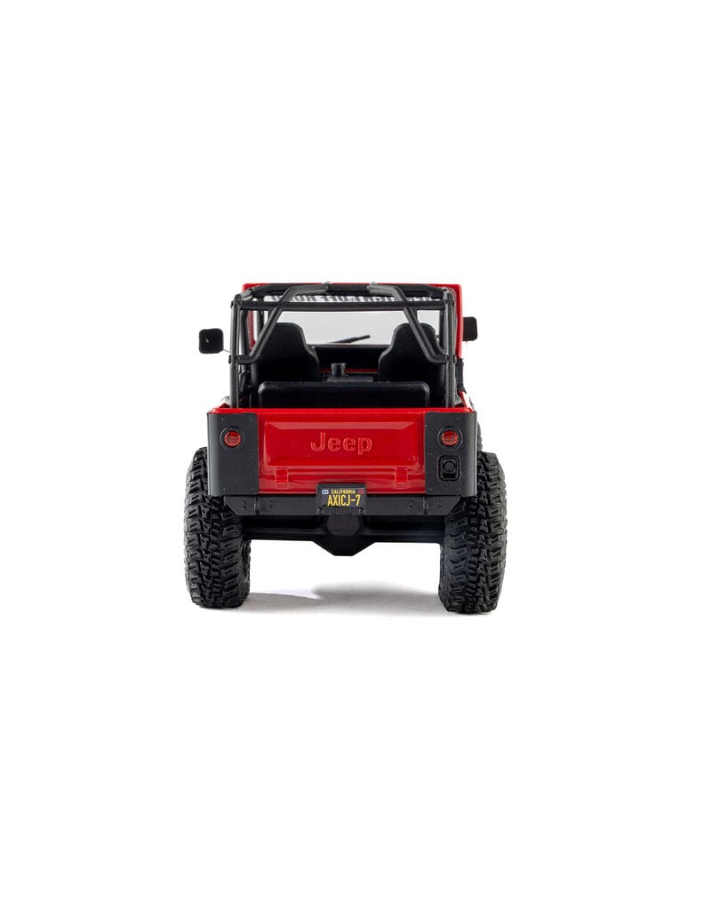 AXIAL ***PRE-ORDER*** AXI-3273T1 1/30 SCX30 JEEP CJ-7 RENEGADE 4X4 RTR BRUSHED ROCK CRAWLER (BATTERY & CHARGER INCLUDED), GENRIGHT, RED