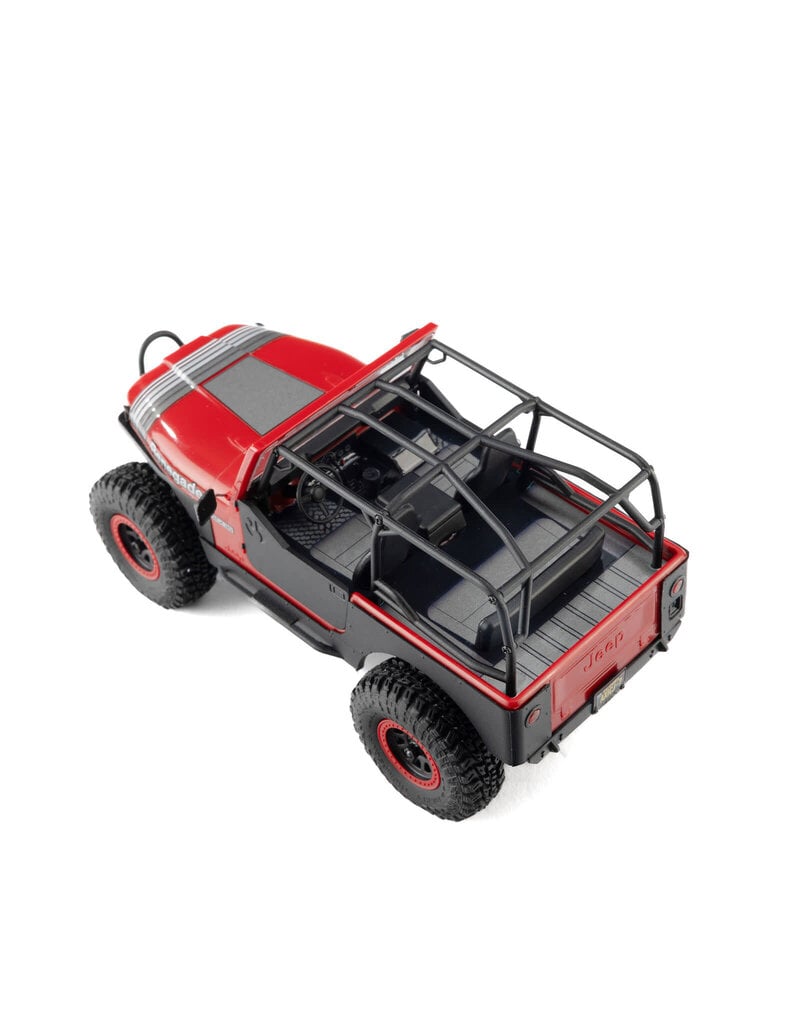 AXIAL ***PRE-ORDER*** AXI-3273T1 1/30 SCX30 JEEP CJ-7 RENEGADE 4X4 RTR BRUSHED ROCK CRAWLER (BATTERY & CHARGER INCLUDED), GENRIGHT, RED