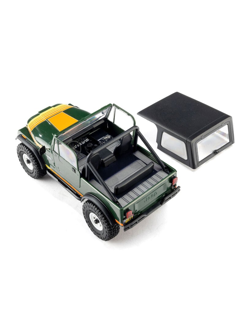 AXIAL ***PRE-ORDER*** AXI-3273T2  1/30 SCX30 JEEP CJ-7 RENEGADE 4X4 RTR BRUSHED ROCK CRAWLER (BATTERY & CHARGER INCLUDED), GREEN