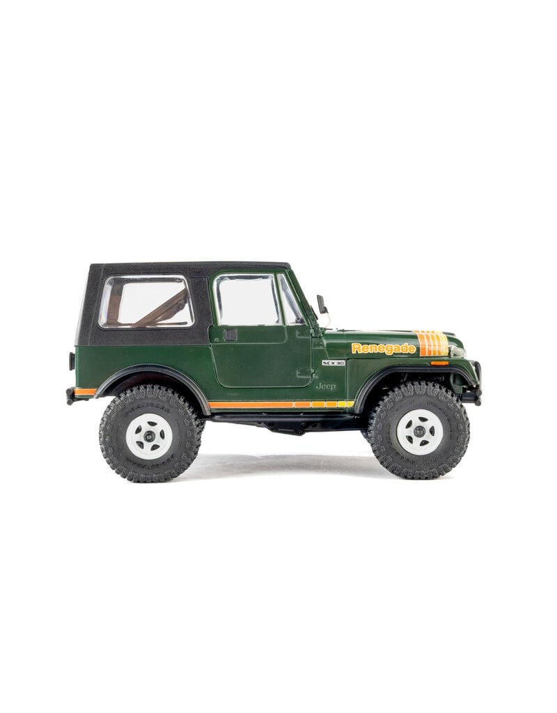 AXIAL ***PRE-ORDER*** AXI-3273T2  1/30 SCX30 JEEP CJ-7 RENEGADE 4X4 RTR BRUSHED ROCK CRAWLER (BATTERY & CHARGER INCLUDED), GREEN