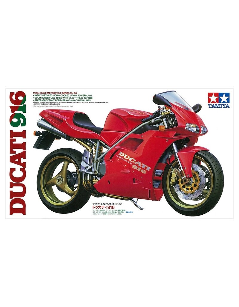 TAMIYA TAM14068 1/12 DUCATI 916 MOTORCYCLE MODEL KIT