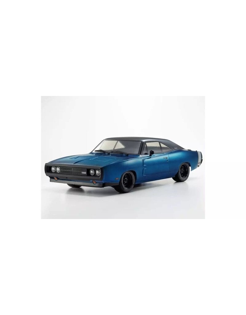 KYOSHO ***PRE-ORDER*** KYO34475T1 1/10 EP 4WD FAZER MK2 FZ02L READY SET 1970 DODGE CHARGER TUNED VERSION BLUE