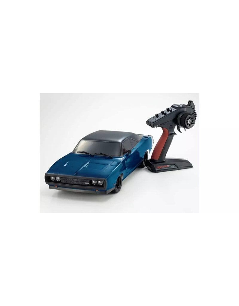 KYOSHO ***PRE-ORDER*** KYO34475T1 1/10 EP 4WD FAZER MK2 FZ02L READY SET 1970 DODGE CHARGER TUNED VERSION BLUE