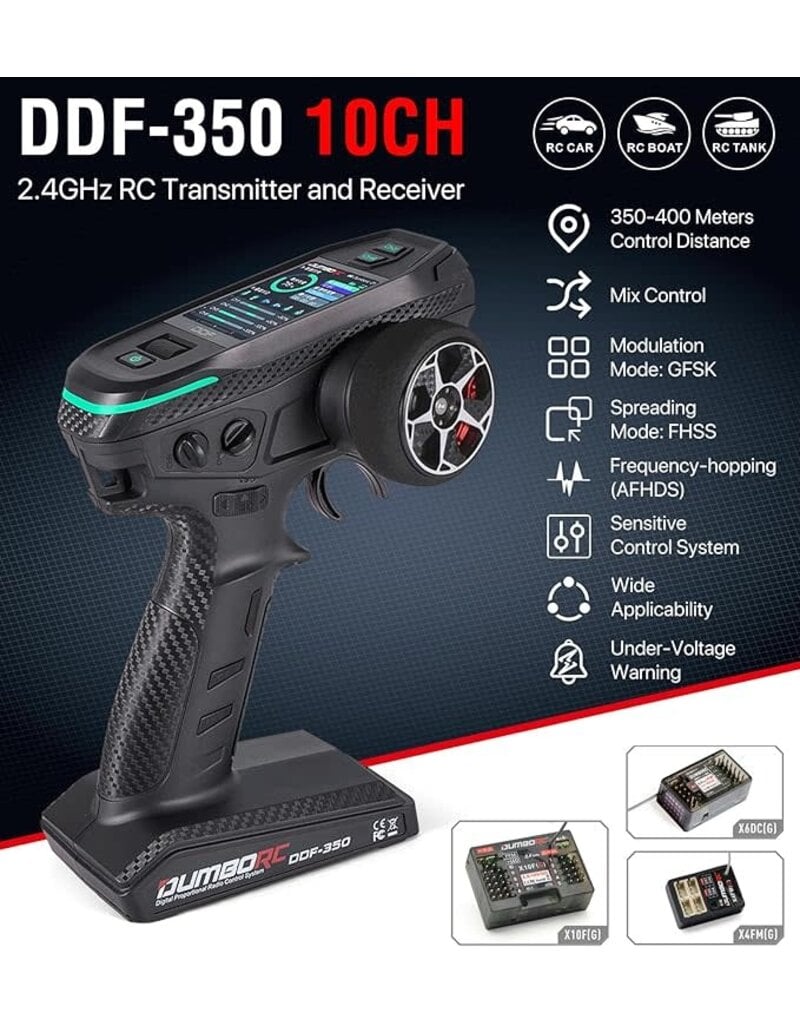 DUMBORC DDF-350 DDF-350 SURFACE RADIO W/ X10F RECEIVER
