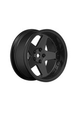 LOUISE LOULNHA565T 5 SPOKE GLOSS BLACK 1/10 WHEEL MOUNTED DRIFT TIRE, 2, 4, 6, 8MM OFFSET, 12MM HEX, 4PCS