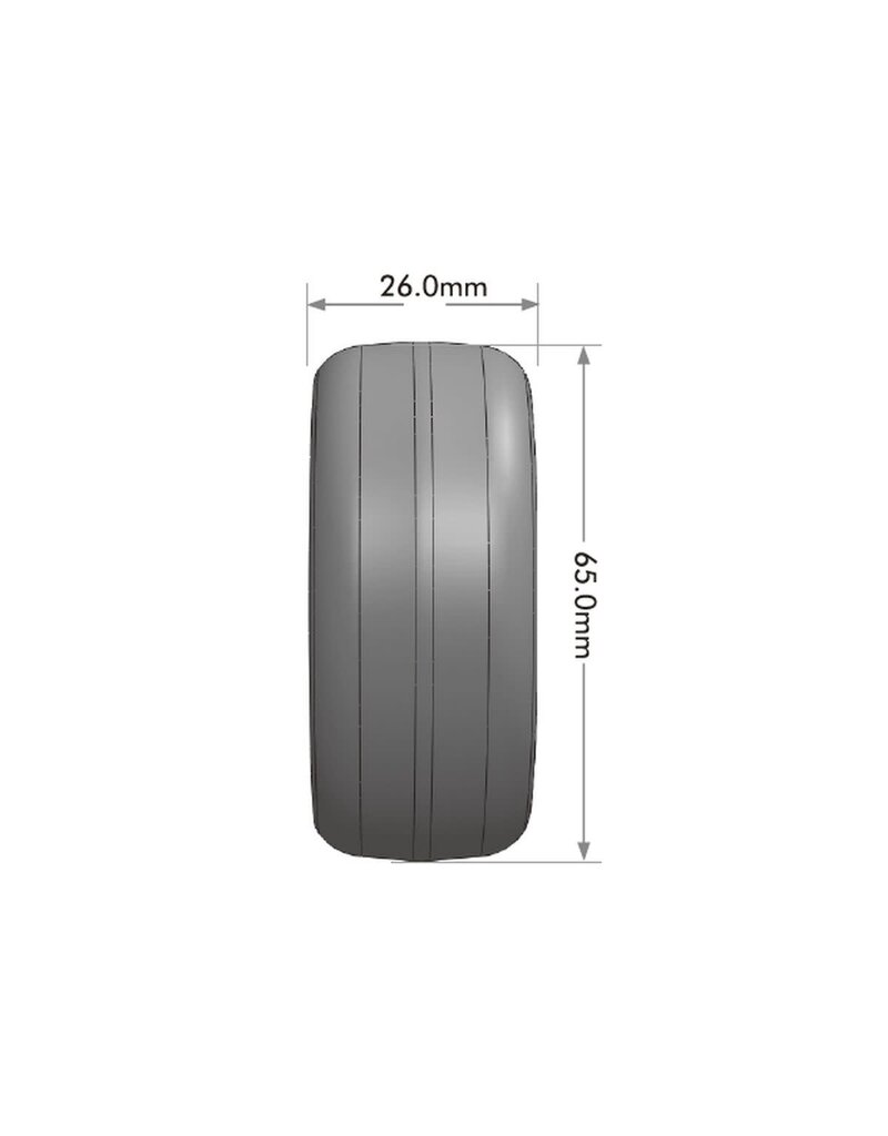 LOUISE LOULNHA566T 14 SPOKE GLOSS BLACK 1/10 WHEEL MOUNTED DRIFT TIRE, 2, 4, 6, 8MM OFFSET, 12MM HEX, 4PCS