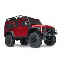 TRAXXAS TRA82056-4_RED TRX-4 SCALE AND TRAIL CRAWLER WITH LAND ROVER® DEFENDER® BODY:  4WD ELECTRIC TRAIL TRUCK WITH TQI TRAXXAS LINK ENABLED 2.4GHZ RADIO SYSTEM