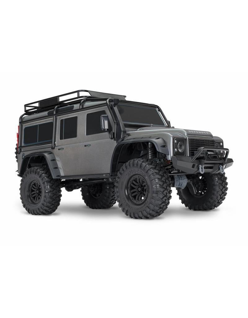 TRAXXAS TRA82056-4_SLVR TRX-4 SCALE AND TRAIL CRAWLER WITH LAND ROVER® DEFENDER® BODY:  4WD ELECTRIC TRAIL TRUCK WITH TQI TRAXXAS LINK ENABLED 2.4GHZ RADIO SYSTEM