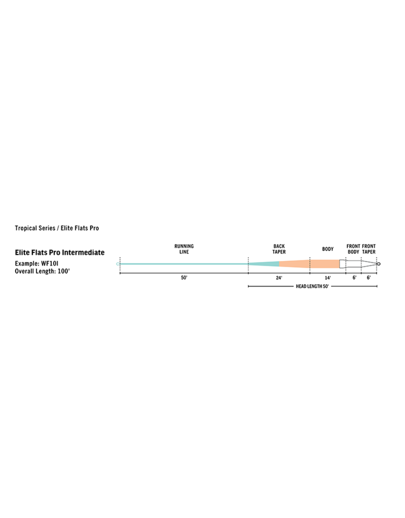 RIO ELITE Flats Pro INTERMEDIATE Fly Line