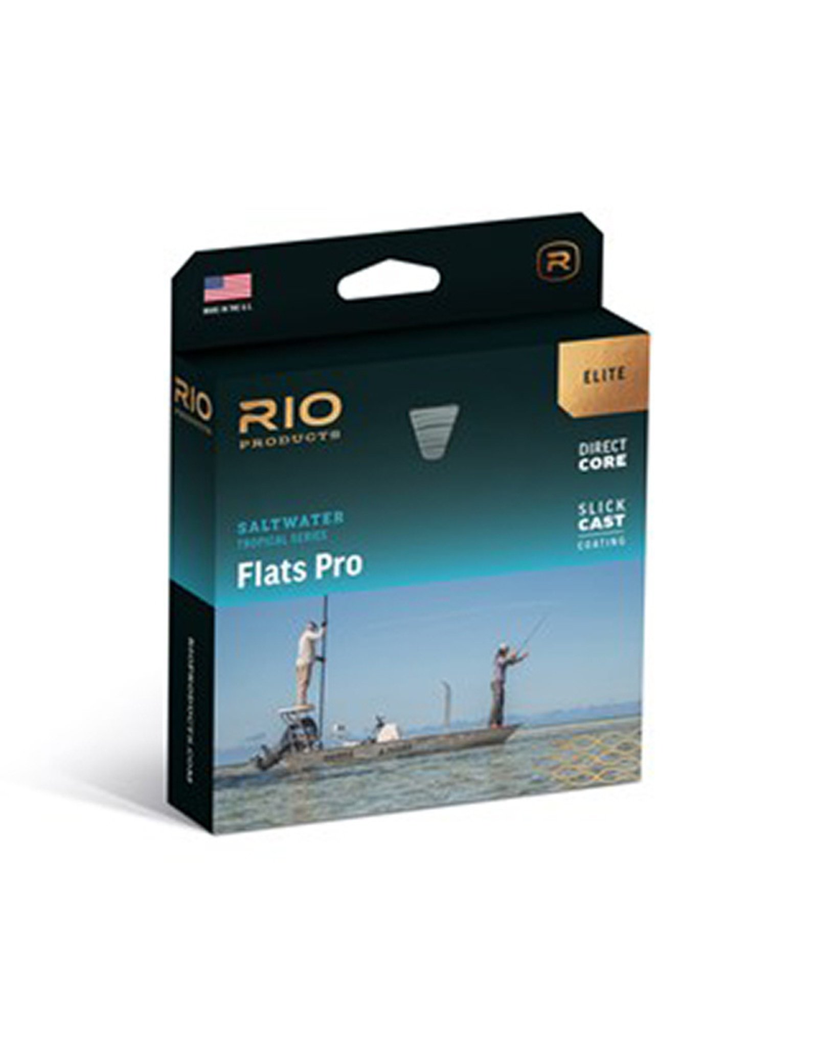 Rio Elite Flats Pro Fly Line - WF10F - Aqua/Orange/Sand