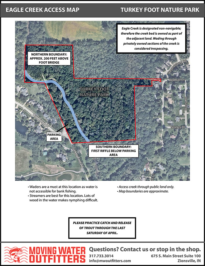 Eagle Creek Fishing Map Eagle Creek Public Access Maps - Home