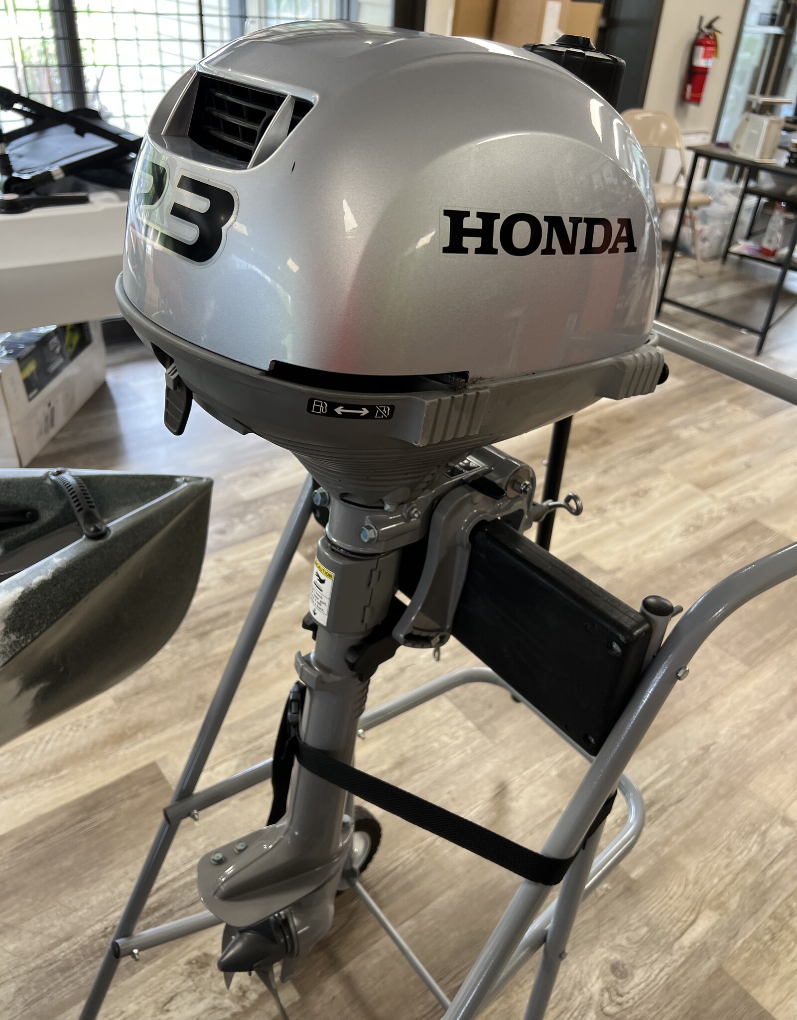 Used Honda 2.3 Outboard Motor with Cart