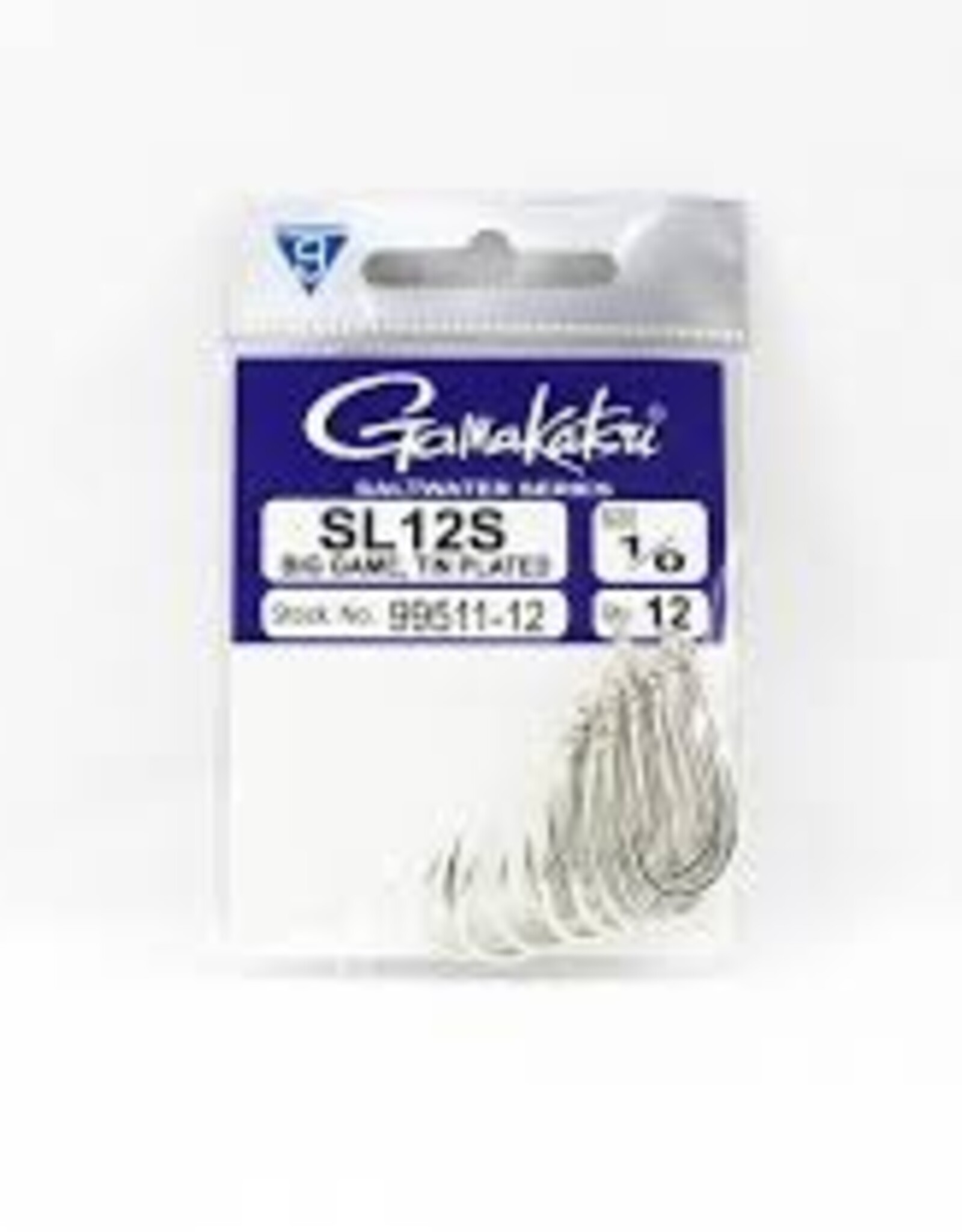 Gamakatsu SL12S 1X Short Big Game Wide Gap Hook Ns Black Size 2