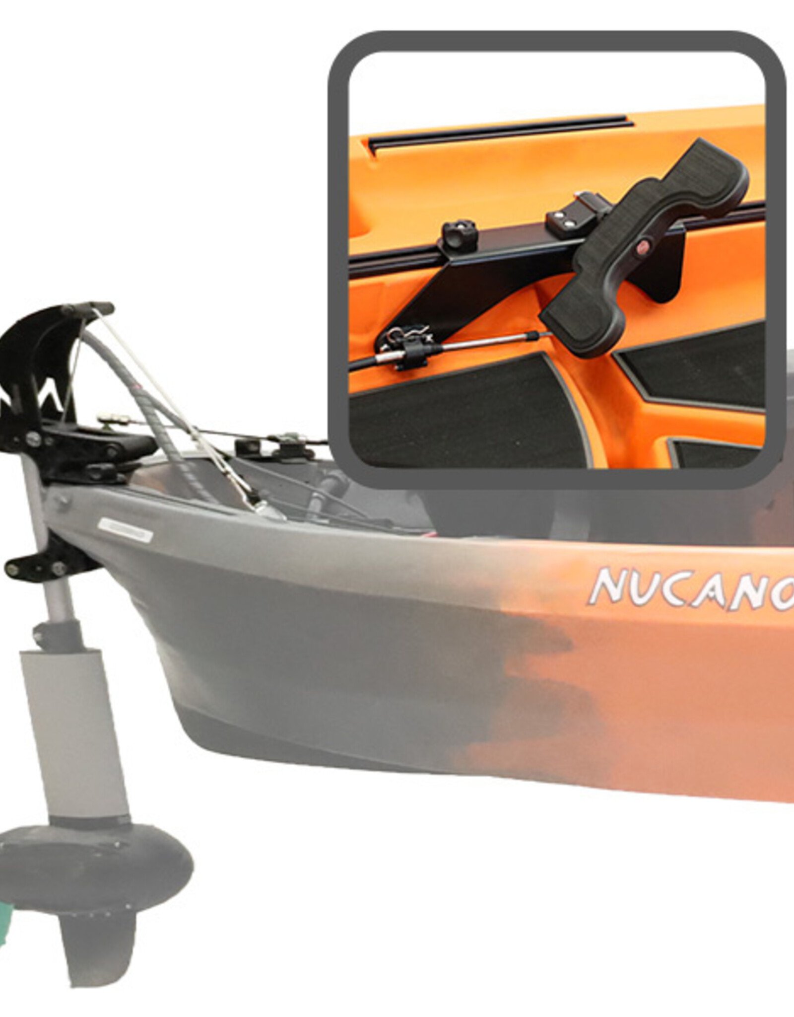 NuCanoe Quick Control Mounting & Control Kit - FOOT Steer - Torqeedo + EPS