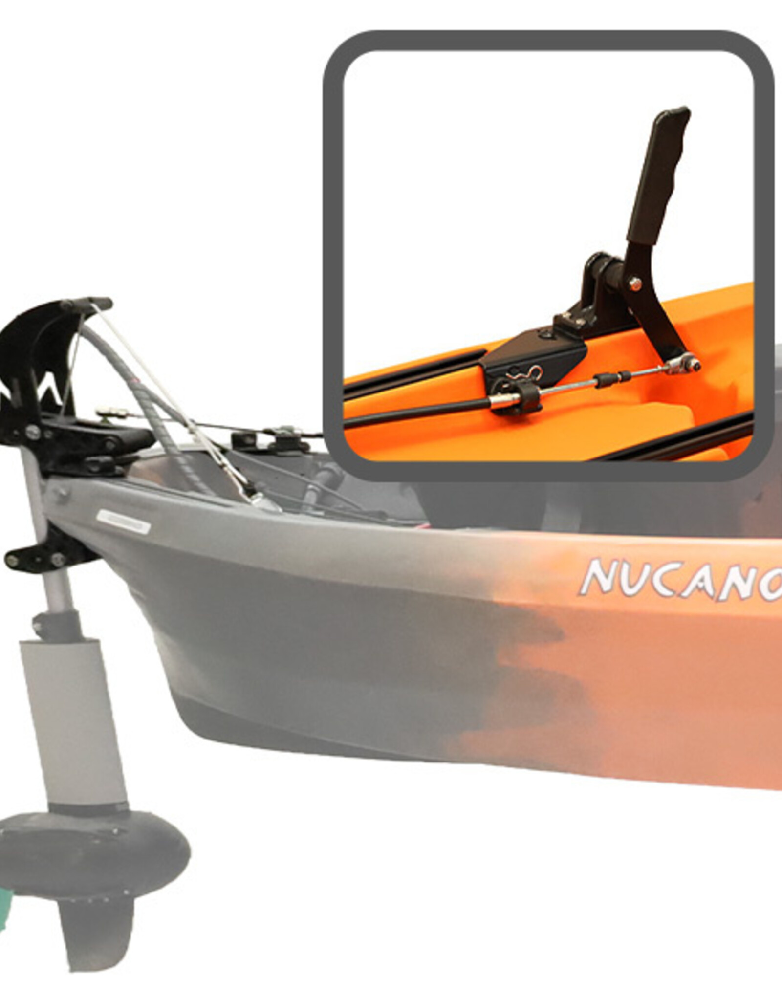 NuCanoe QuickConnect Mounting & Control Kit - HAND Steer - Torqeedo + EPS