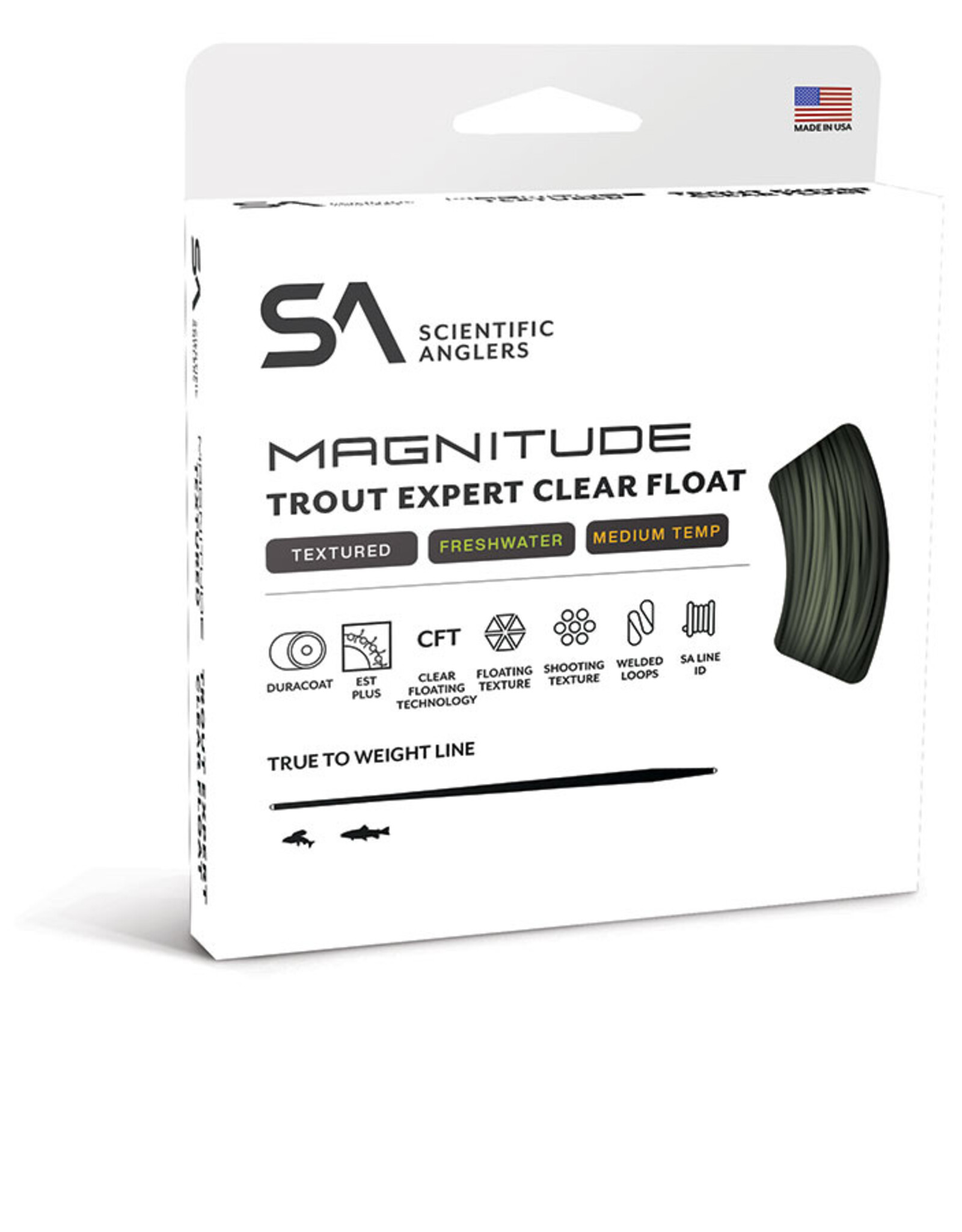 MAGNITUDE TEXTURED TROUT EXPERT CLEAR TIP FLOAT