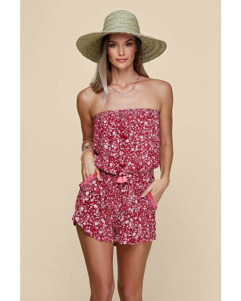 pink short jumpsuit