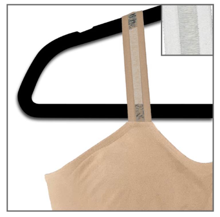 Strap-Its Nude Bra with Attached Nude Sheer Strap