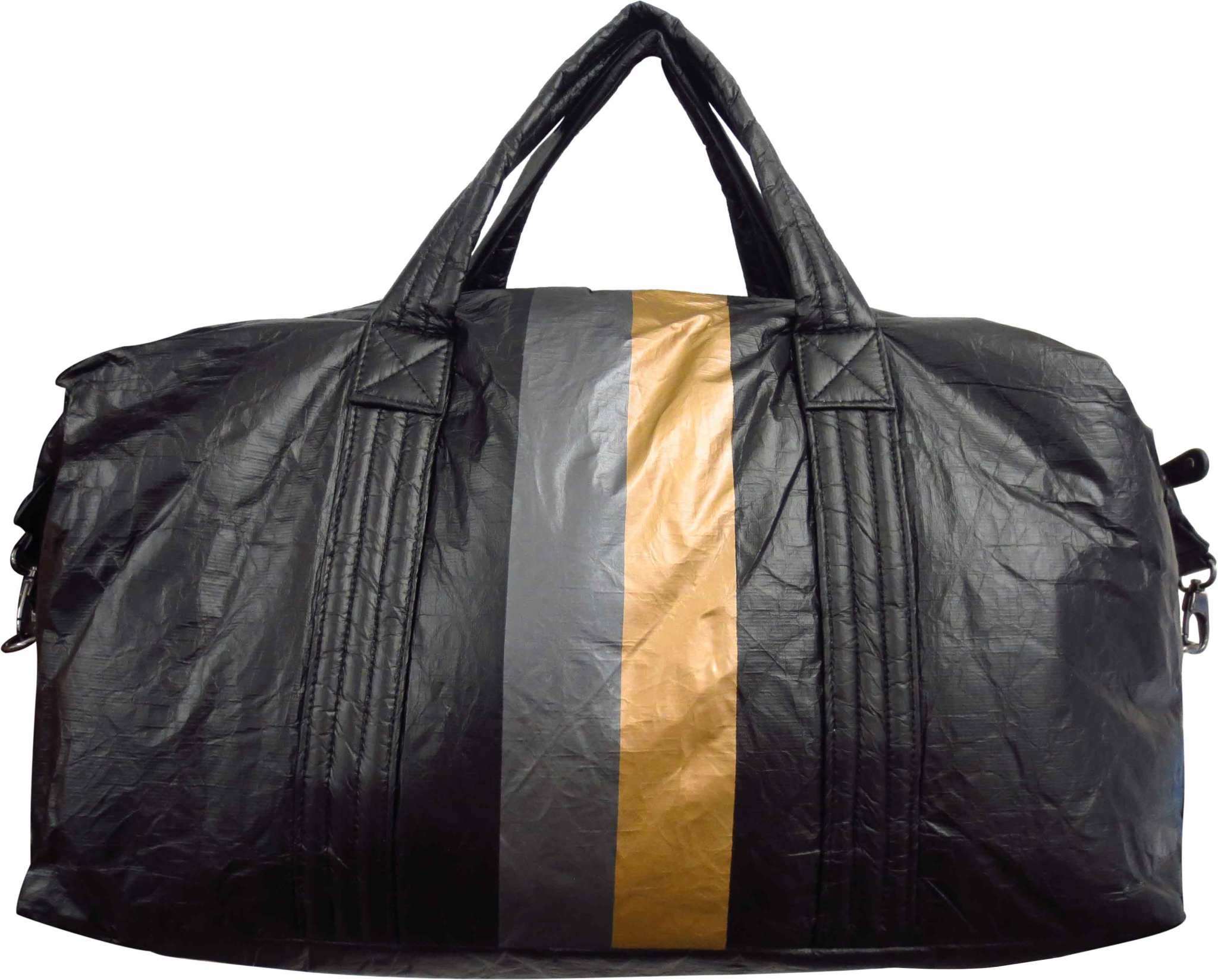 printed duffle bags