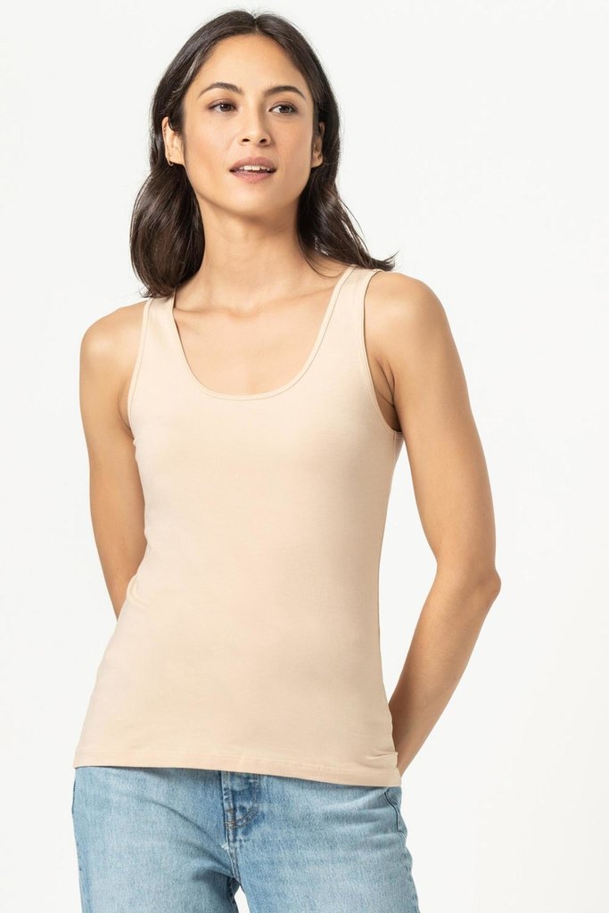 Lilla P Scoop Tank Nude