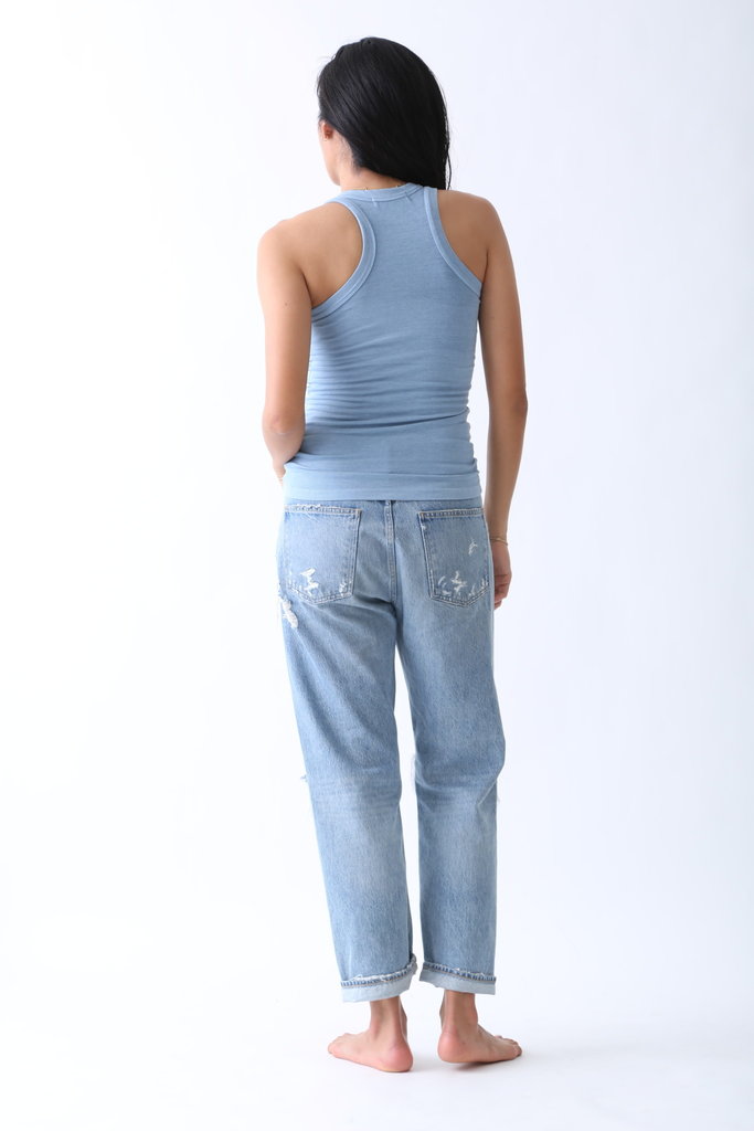 Electric & Rose Toluca Tank (Ribbed) Washed Blue PS22