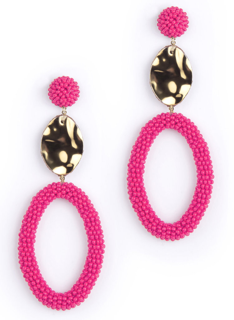 Deepa Gurnani Odelita Earring Hot Pink ER4915