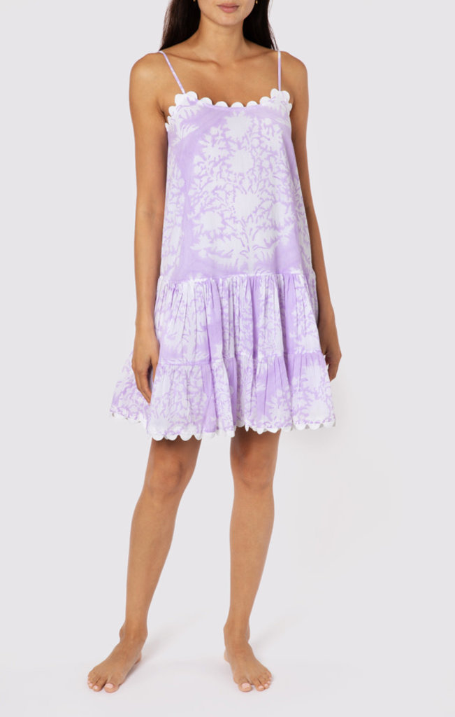 Juliet Dunn Strappy Dress Lilac S22